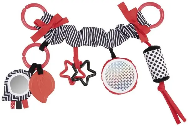 Jucărie cărucior Canpol - Sensory Toys, roșu