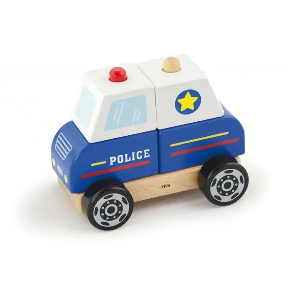 Jucarie copii Masina de politie de stivuit, Viga