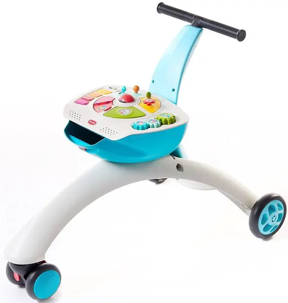 Jucărie cu motor activ 5 în 1 Tiny Love - Walk Behind & Ride-on, albastru