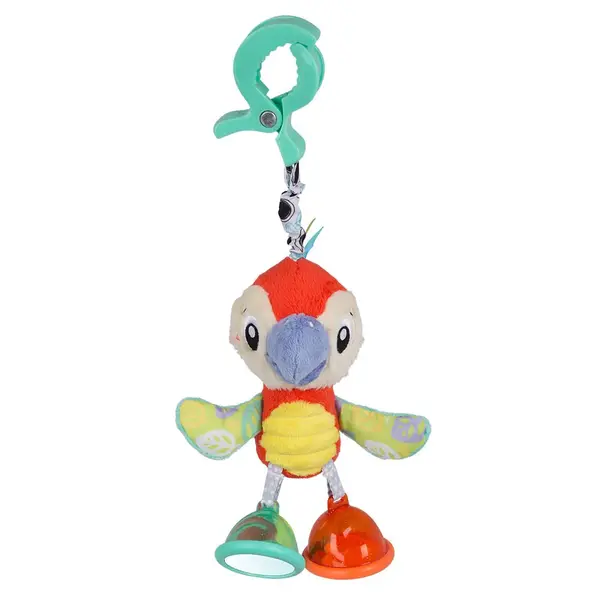 Jucarie de agatat la carucior PlayGro papagal 0 luni +