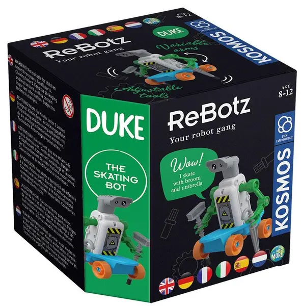 Jucărie de asamblat Kosmos ReBotz - Robot Duke Skater