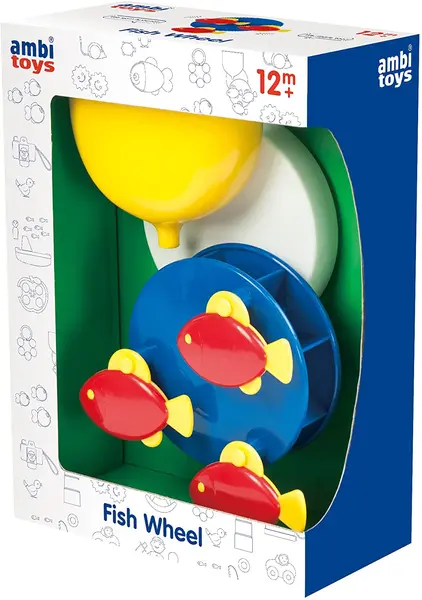 Jucarie de baie Ambi Toys - Bicicleta de apa cu pestisori