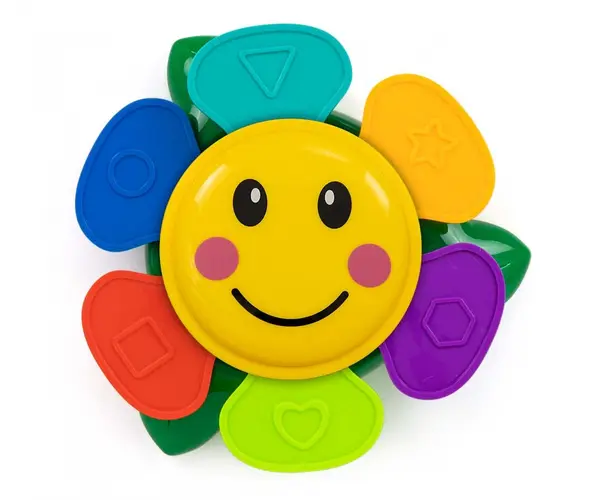 Jucarie de baie cu 6 cupe colorate Stacking Flower