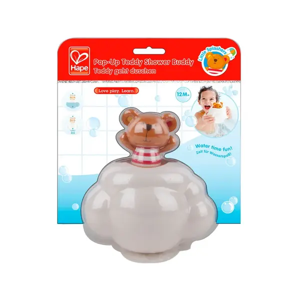 Jucarie de baie Pop-Up -Ursuletul Teddy, 16 cm, +12 luni