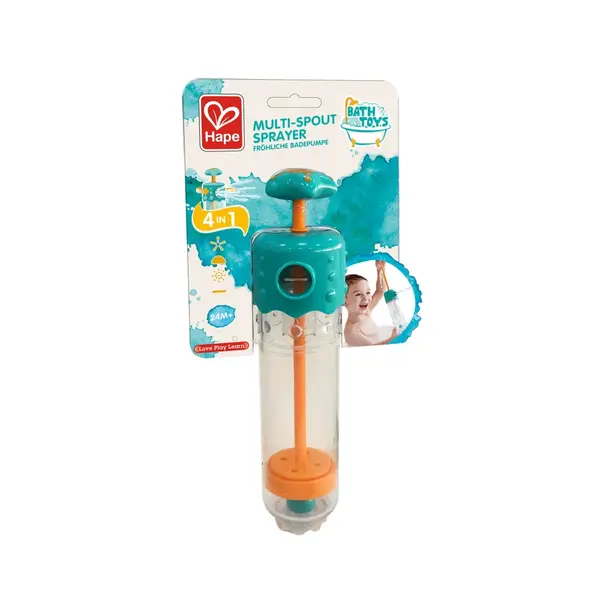 Jucarie de baie - Pulverizator de apa cu tasnitori multiple 4 in 1, +24 luni