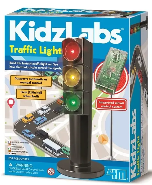 Jucărie de construcție 4M Kidz Labs - Semafor