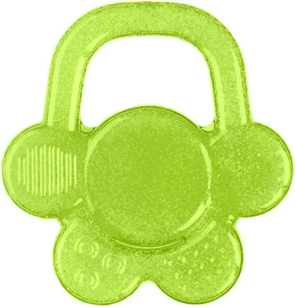 Jucărie de dentiție pentru bebeluși Babyono - Floare, verde