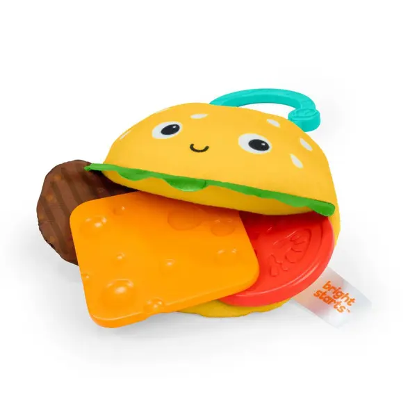 Jucarie de dentitie Say Cheeseburger, 1 bucata, Bright Starts