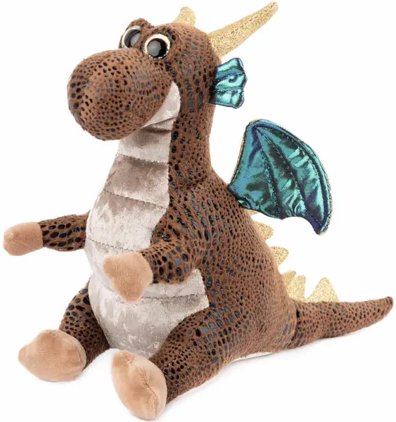 Jucărie de pluș Amek Toys - Dino, maro, 22 cm