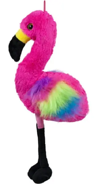 Jucărie de pluș Amek Toys - Flamingo, 33 cm