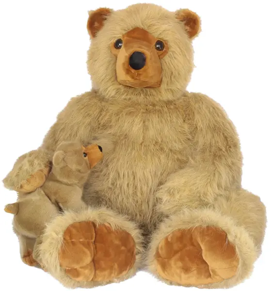Jucărie de pluș Amek Toys - Urs mare cu ursuleț, 100 cm