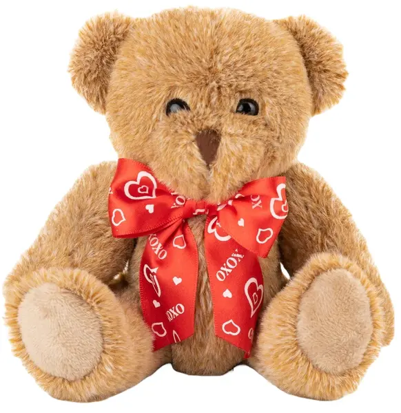 Jucărie de pluș Amek Toys - Ursuleț cu picioare și brațe mobile, 20 cm