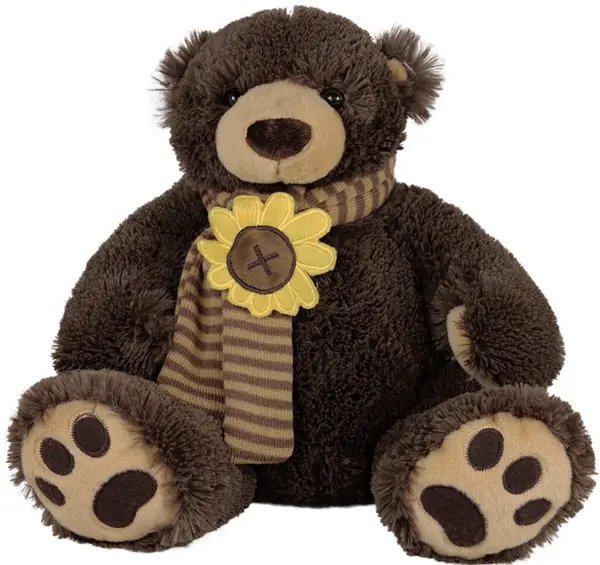 Jucărie de pluș Amek Toys - Ursuleț de pluș cu eșarfă, 28 cm
