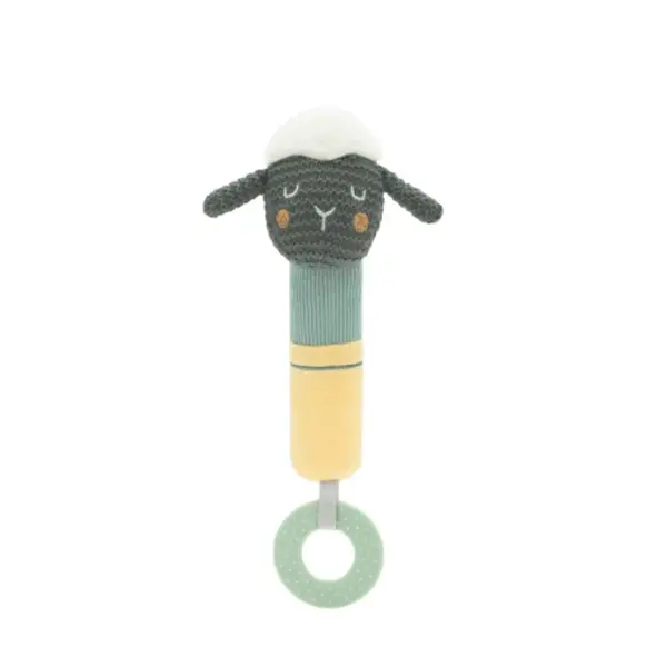 Jucarie de plus bebelusi cu sunet Kikka Boo Activity Squeaker Sleepy Sheep