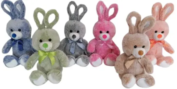 Jucarie de plus Bunny, mai multe modele, 36cm | Nicotoy