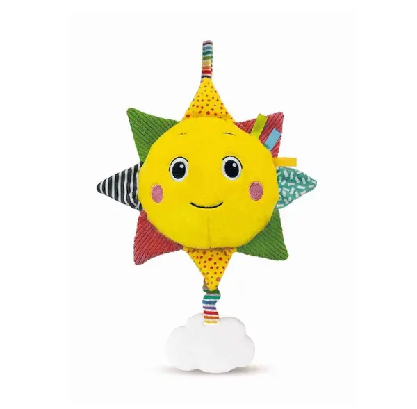 Jucarie de plus cu sunete Clementoni Baby Soft Sun