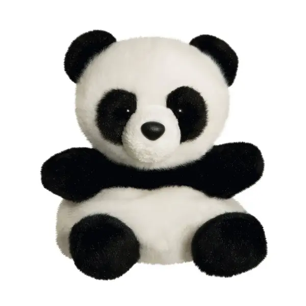 Jucarie de plus de tinut in palma Aurora Palm Pals - Urs panda, 13 cm