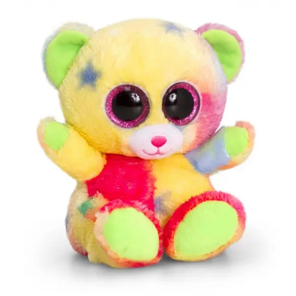 Jucarie de plus Keel Toys Animotsu - Ursulet-curcubeu, 15 cm