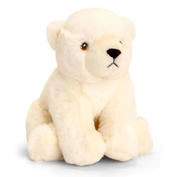 Jucarie de plus Keel Toys Eco - Urs polar, 18 cm