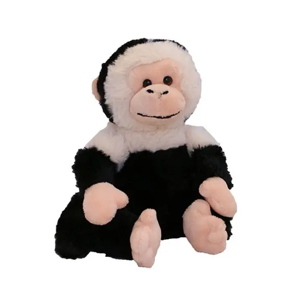 Jucărie de pluș Keel Toys - Maimuță, alb-negru
