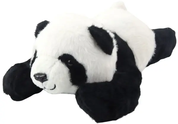 Jucărie de pluș Lean Toys - Panda, 30 cm, alb-negru