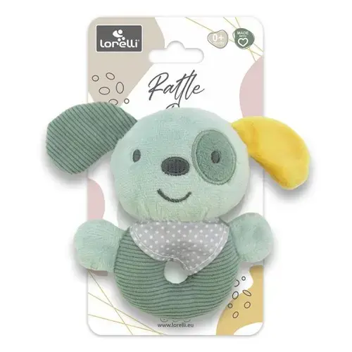 Jucarie de plus Lorelli Catelus, 11 cm, zornaitoare, 0 luni+