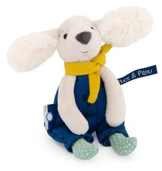 Jucărie de pluș Moulin Roty - Căţeluşul Pilou, 20 cm