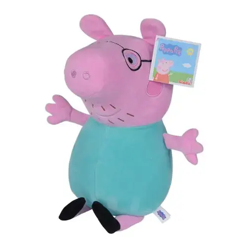 Jucarie de plus Peppa Pig - Daddy Pig, 20 cm