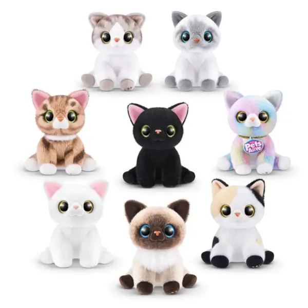 Jucarie de plus - Pets Alive Smitten Kitten (produs tip surpriza) | Zuru