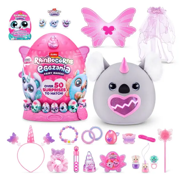 Jucarie de plus, Rainbocorns, Eggzania Fairy Mania, 50 surprize