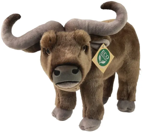 Jucărie de pluș Rappa Eco Friends -Bivol în picioare, 28 cm