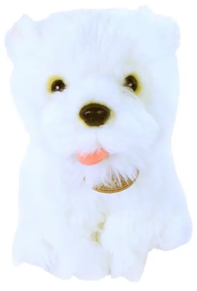 Jucărie de pluș Rappa Eco Friends - Câine West Highland White Terrier, 23 cm