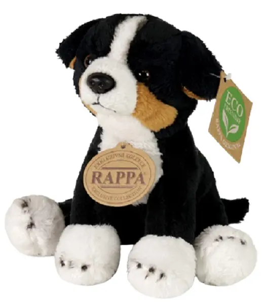 Jucărie de pluș Rappa Eco Friends - Câinele de munte Berna, 15 cm