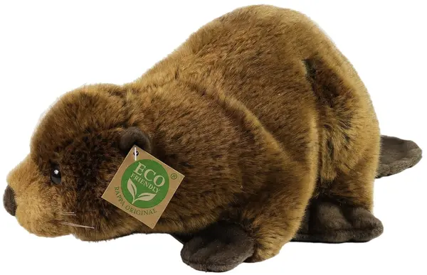 Jucărie de pluș Rappa Eco Friends - Castor, 28 cm