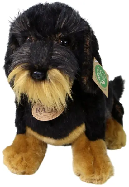 Jucărie de pluș Rappa Eco Friends - Dachshund Dog, așezat, 30 cm