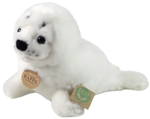 Jucărie de pluș Rappa Eco Friends - Focă albă , 25 cm