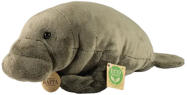 Jucărie de pluș Rappa Eco Friends - Lamantin /Vacă de mare/, 40 cm
