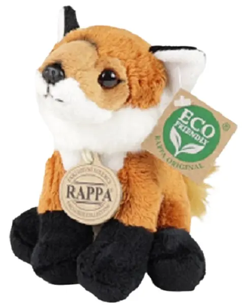 Jucărie de pluș Rappa Eco Friends - Vulpe, 15 cm