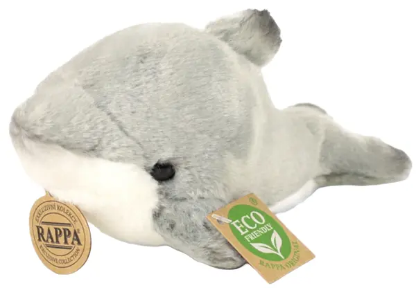 Jucărie de pluș Rappa Eco prieteni - balena arctică, 19 cm