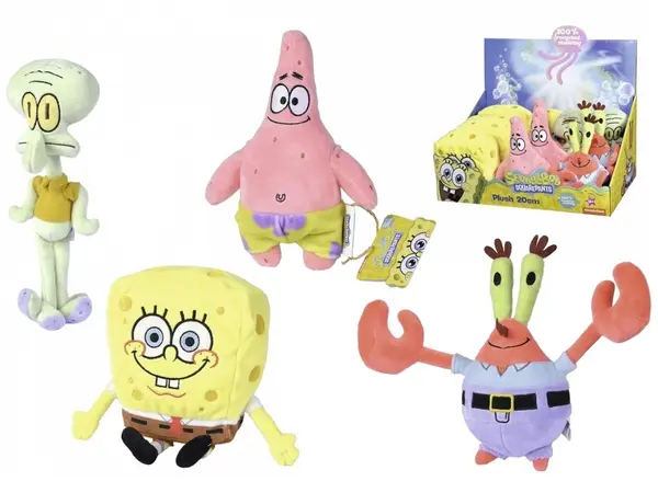 Jucărie de pluș Simba Toys - SpongeBob SquarePants, 20 cm, sortiment