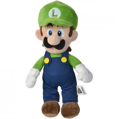 Jucarie de plus Super Mario Luigi, 30cm