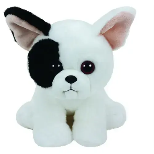 Jucarie de plus Ty beanie babies marcel catel, 24cm (Alb/Negru)