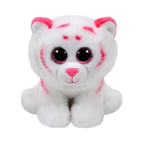 Jucarie de plus Ty - Beanie Babies, Tabor, tigru, alb, 24 cm