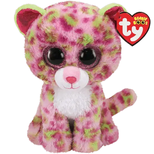 Jucarie de plus Ty Leopard Roz, 24 cm (Multicolor)