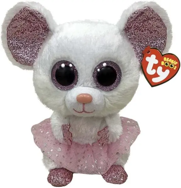 Jucărie de pluș TY Toys - Balerina Nina, 15 cm