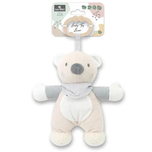Jucarie de plus Ursulet Beige 22 cm zornaitoare 0 luni+