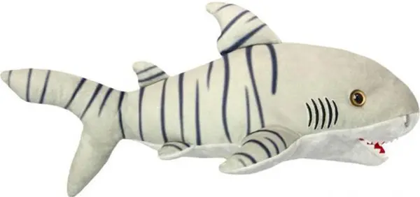 Jucărie de pluș Wild Planet - Rechin tigru, 40 cm
