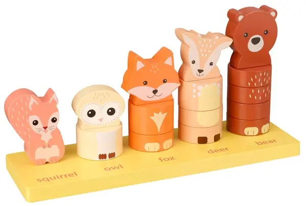 Jucărie de sortare din lemn Orange Tree Toys - Animale din pădure