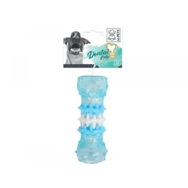 Jucarie din cauciuc moale cu rol de curatare dentara, WASHY M-PETS, S, 4x4x10 cm