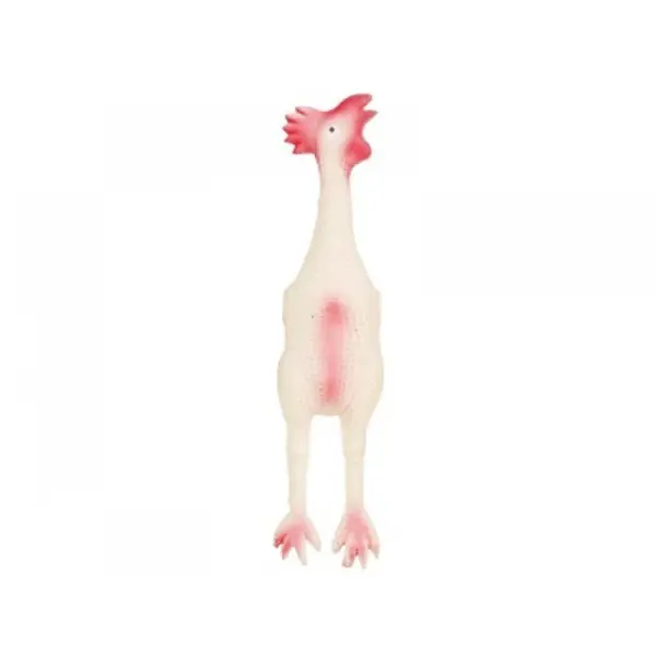 Jucarie din cauciuc moale, forma de gaina, pentru caini, ANASTASIA M-PETS 32x7x6 cm